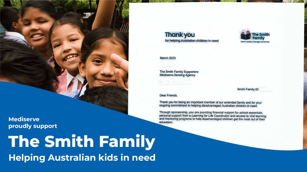 Mediserve love helping The Smith Family